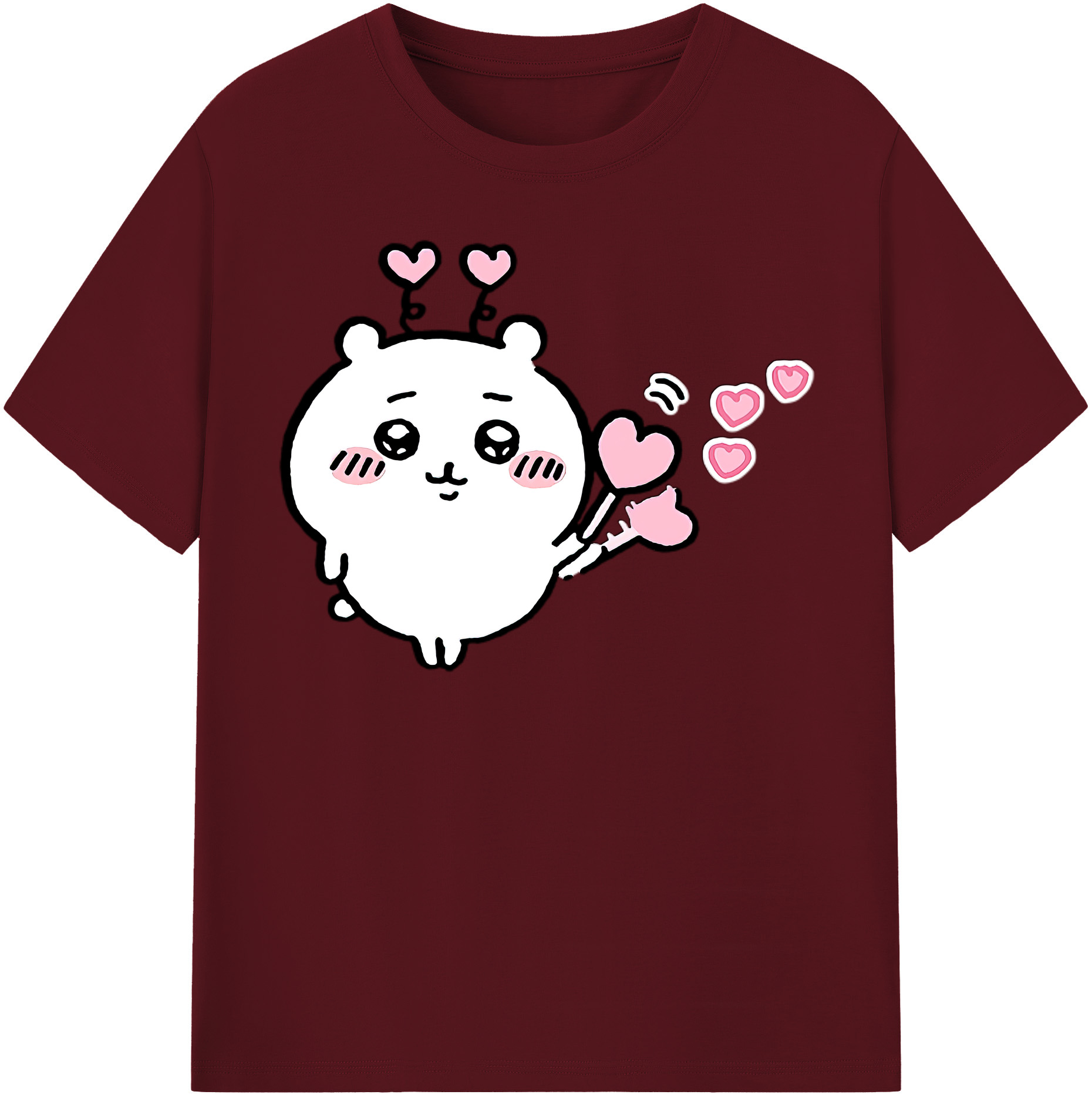 （画像用） ちいかわ ちいかわ Chii-kawa chiikawa 綿100％半袖Tシャツ（フロントプリント）